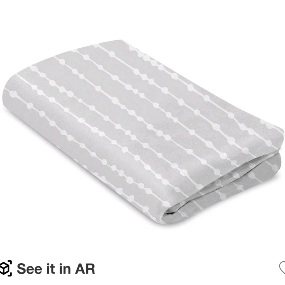 4moms Breeze Waterproof Bassinet Sheet - Grey Beads